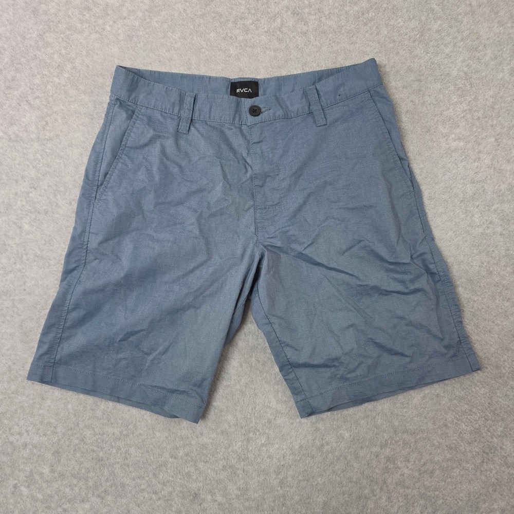 RVCA Mens Hybrid Walk Shorts Blue Grey Size 30 Chino Casual Summer Boardshorts